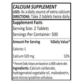Calcium Carbonate Tablets USP 648 mg (10 Grains) - 1000 Tablets