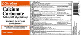 Calcium Carbonate Tablets USP 648 mg (10 Grains) - 1000 Tablets