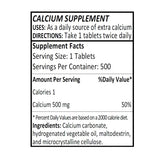 Calcium Carbonate Tablets USP 1250 mg - 500 Tablets