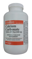 Calcium Carbonate Tablets USP 648 mg (10 Grains) - 1000 Tablets
